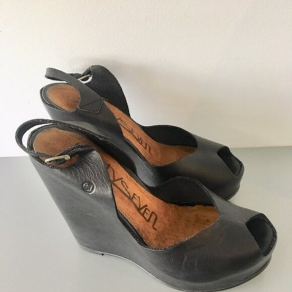 Sixty Seven platform Wedge black size 6 - Picture 8 of 14